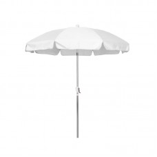 Sunline 7.5' Patio Market Umbrella in Olefin with Anodized Aluminum Pole Steel Wire Ribs 3-Way Tilt Crank Lift   567155514